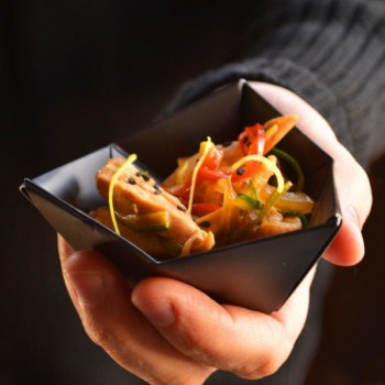 vajilla miniatura catering